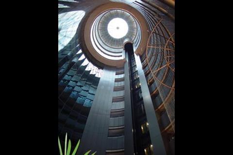 The atrium forms a striking feature in the Department of Taxes’ new home